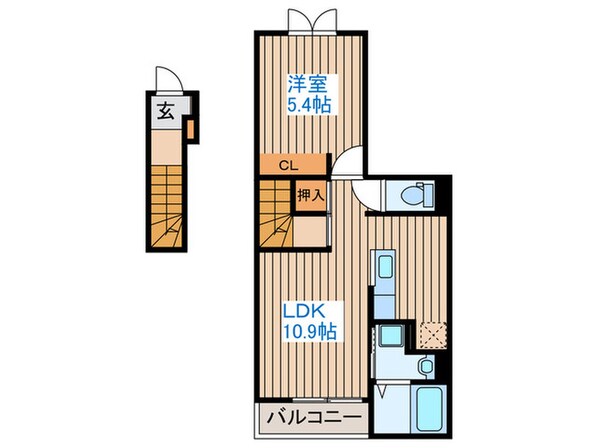 コンフォールつかさ　Aの物件間取画像